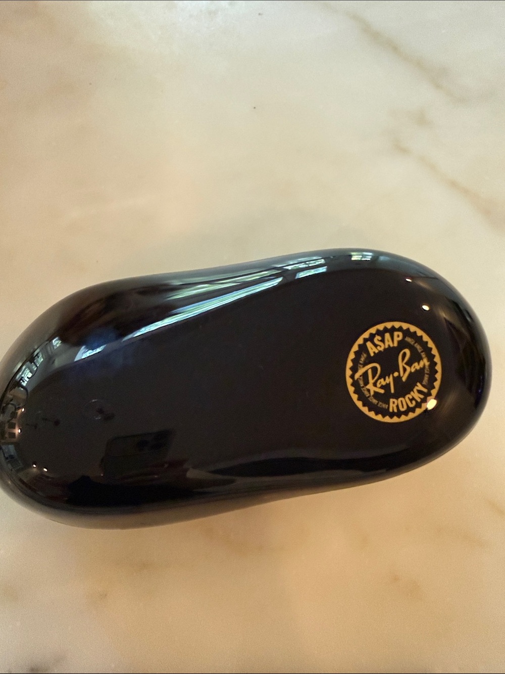 Ray-Ban Wayfarer Puffer Sunglasses - Black Frame with Dark Violet Lenses - Picture 3 of 6